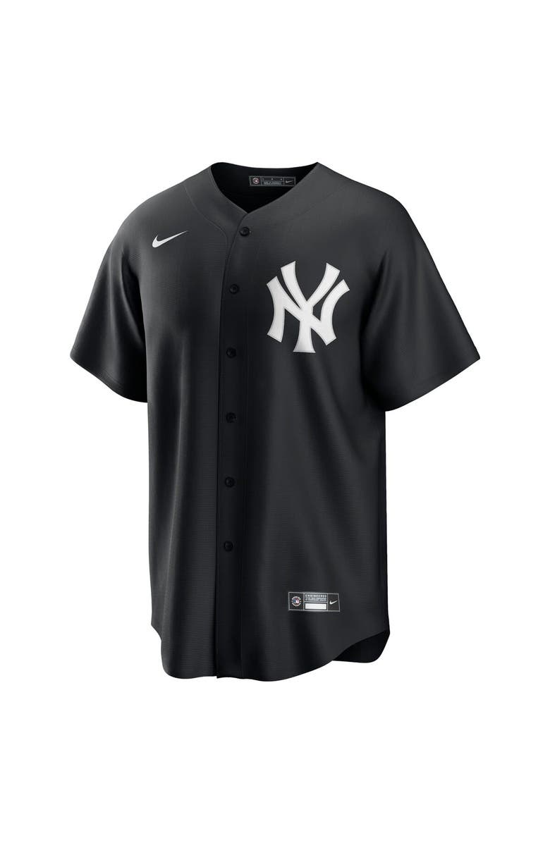 Nike Men's Nike Aaron Judge Black New York Yankees Official Replica Player Jersey, Alternate, color,