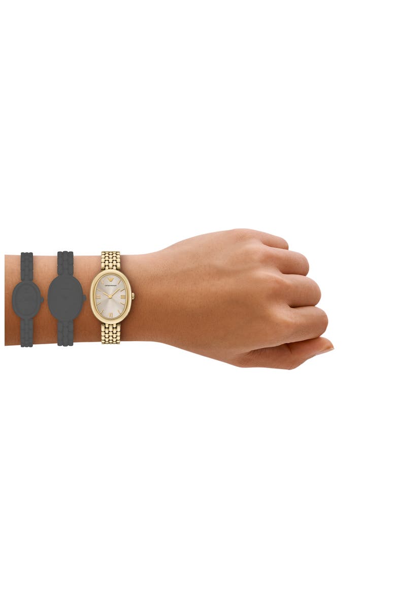 Large Sinfonia Bracelet Watch, 26mm x 34mm, Alternate, color, GOLD