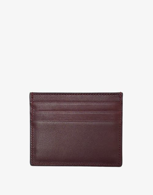 Hyer Goods Upcycled Italian Leather Certo Card Wallet In Burgundy