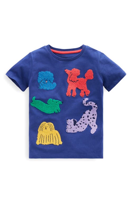 MINI BODEN MINI BODEN KIDS' BOUCLÉ DOGS COTTON T-SHIRT
