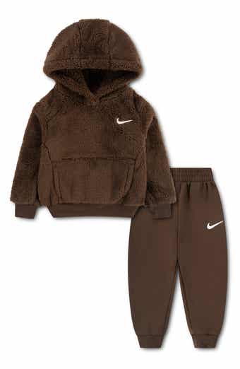 Kids' High-Pile Fleece Hoodie & Pants Set