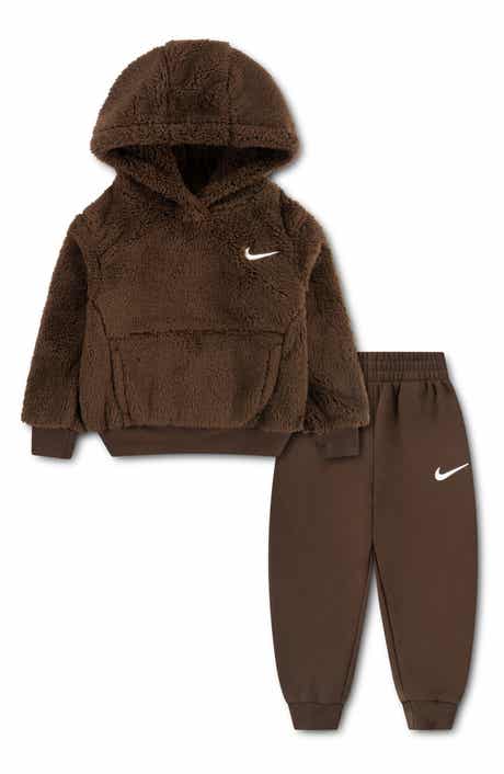 Kids' High-Pile Fleece Hoodie & Pants Set