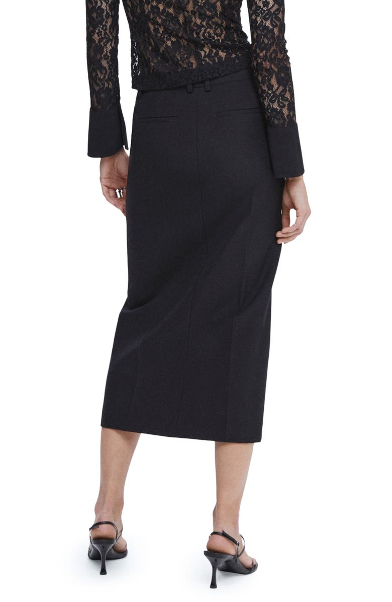 MANGO Wool Blend Pencil Skirt, Alternate, color, 