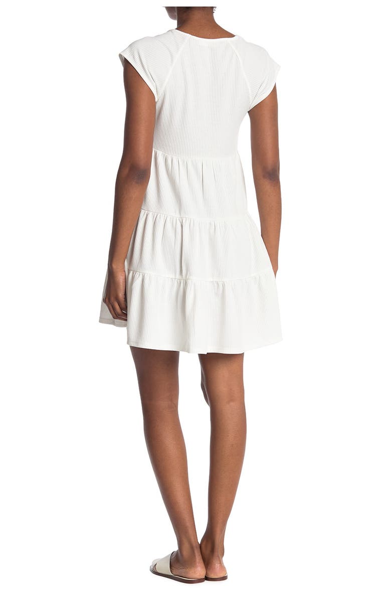 Elodie Cap Sleeve V-Neck Tiered Dress, Alternate, color, 