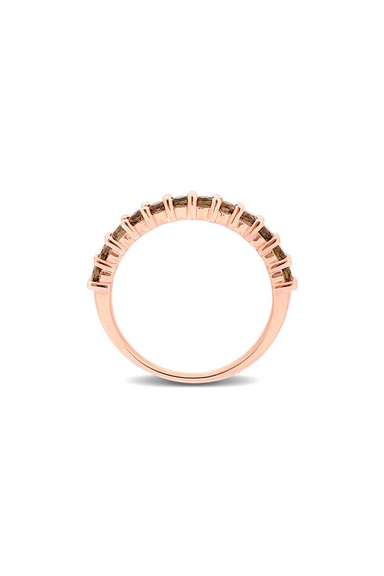 Smoky Quartz Anniversary Ring, Alternate, color, BROWN