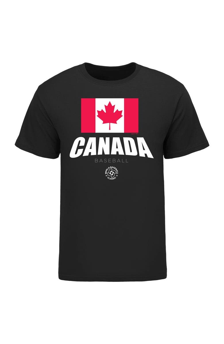 Legends Merchandise Men's LEGENDS Black Canada Baseball 2023 World Baseball Classic Federation T-Shirt, Alternate, color, Black