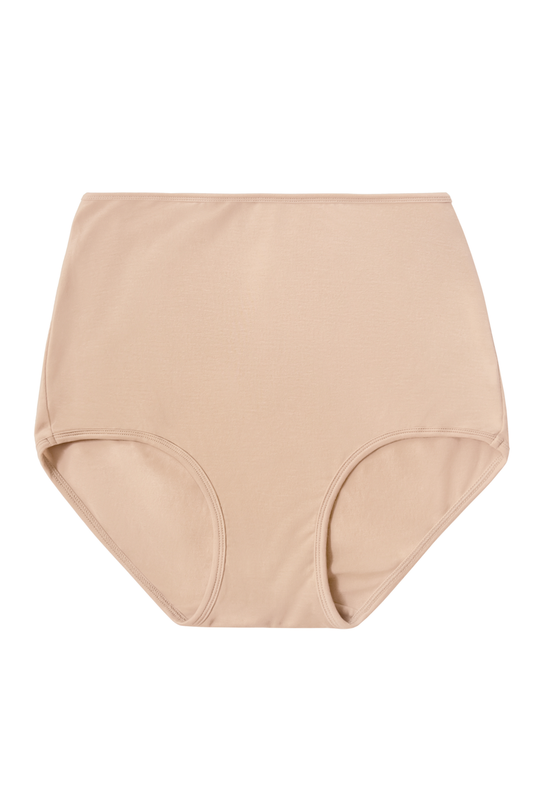 Organic Cotton High Rise Brief, Main, color, Light Nude