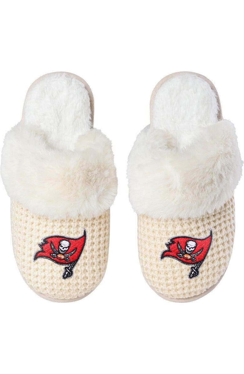 FOCO Women's FOCO Tampa Bay Buccaneers Open Back Slippers, Alternate, color,