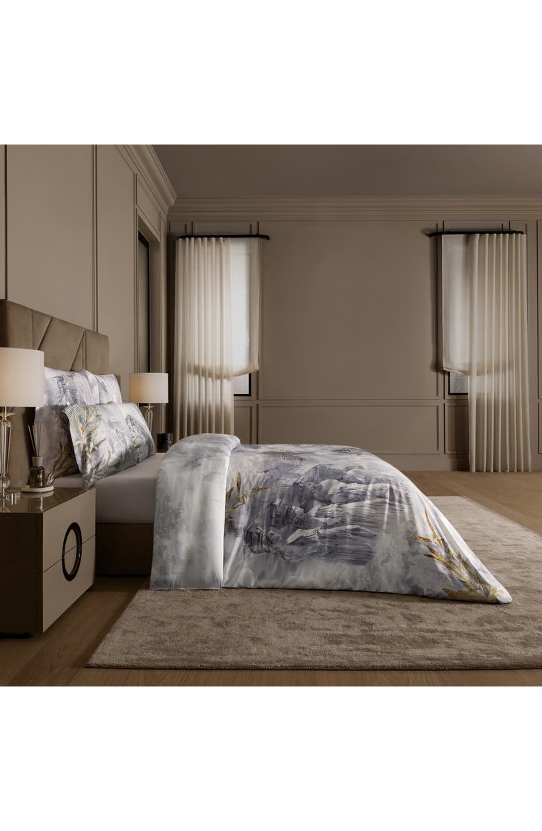 Togas Delphia fitted sheet, Alternate, color, Grey