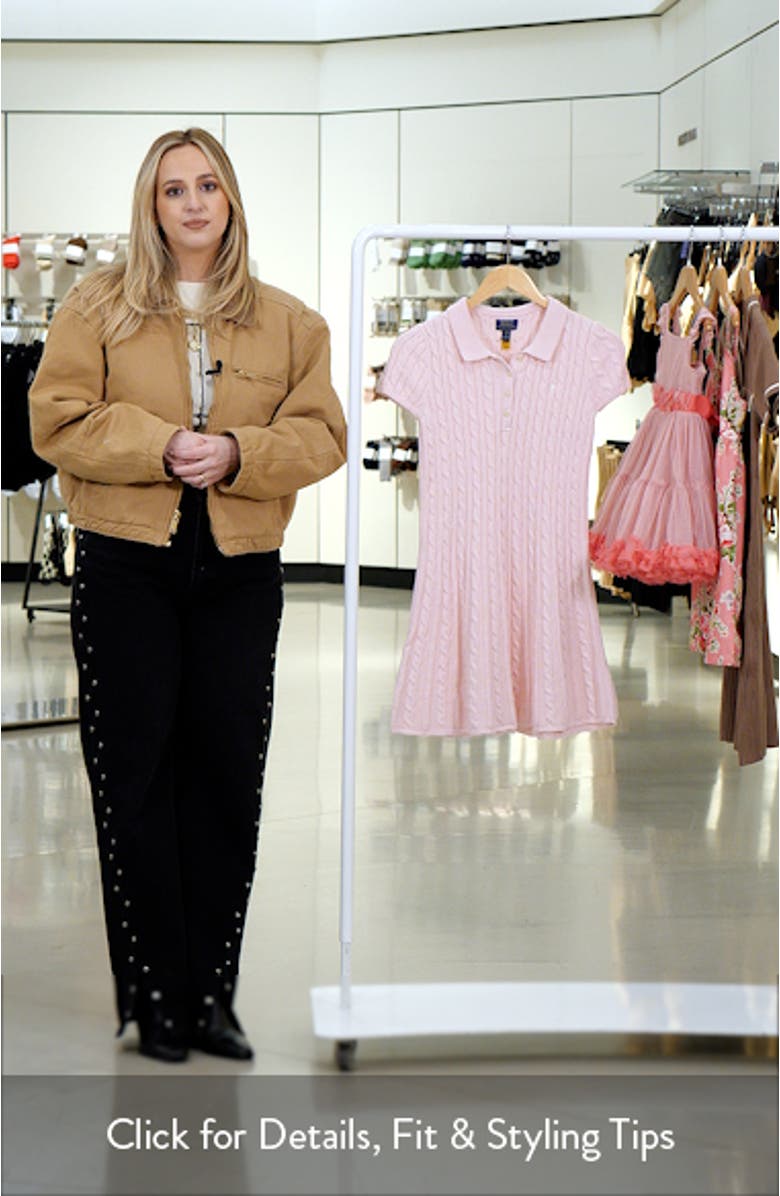 Kids' Cotton Sweater Dress, sales video thumbnail