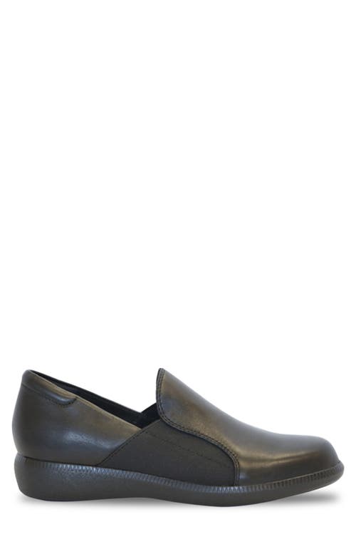 Munro Clay Wedge Slip-on Sneaker In Black