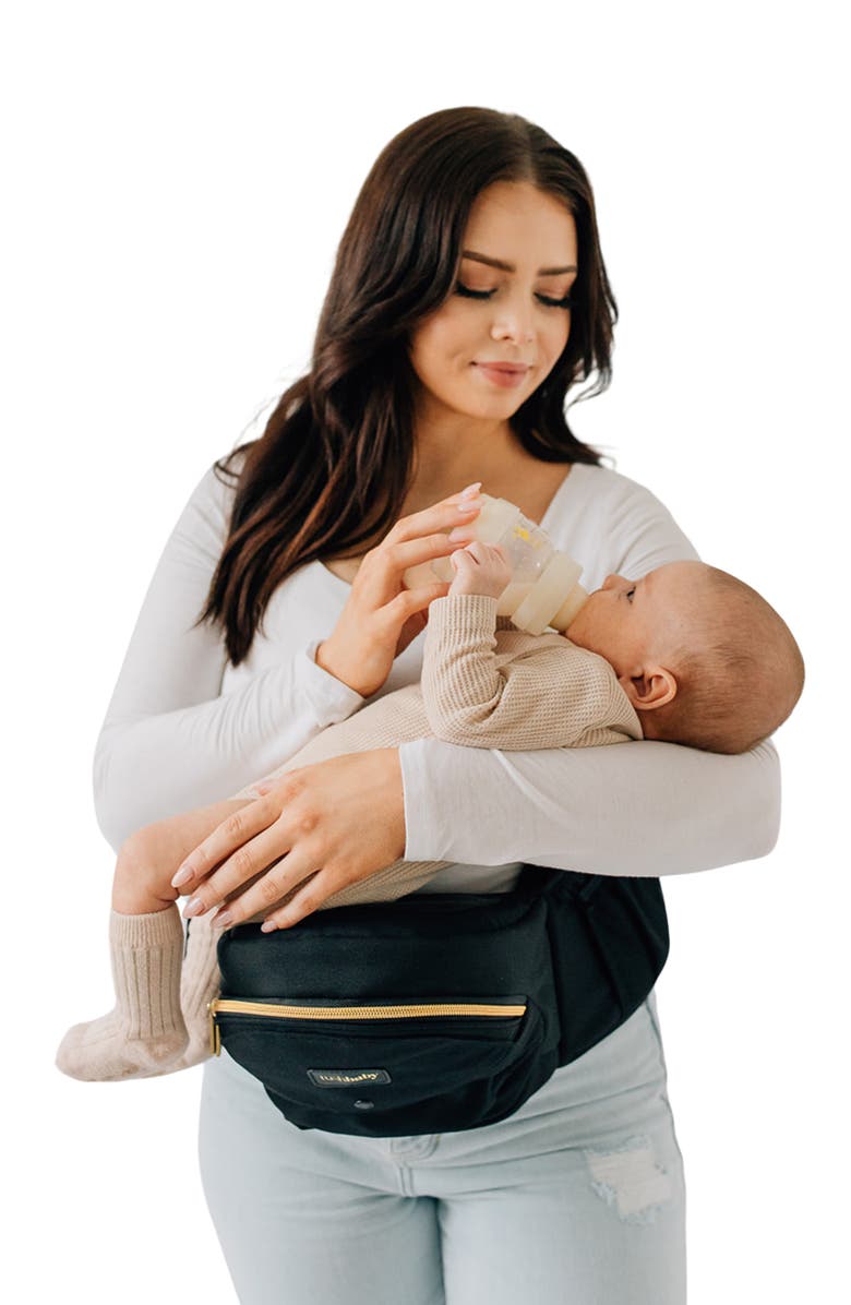 Tushbaby Hip Seat Carrier, Alternate, color, Black/ Gold