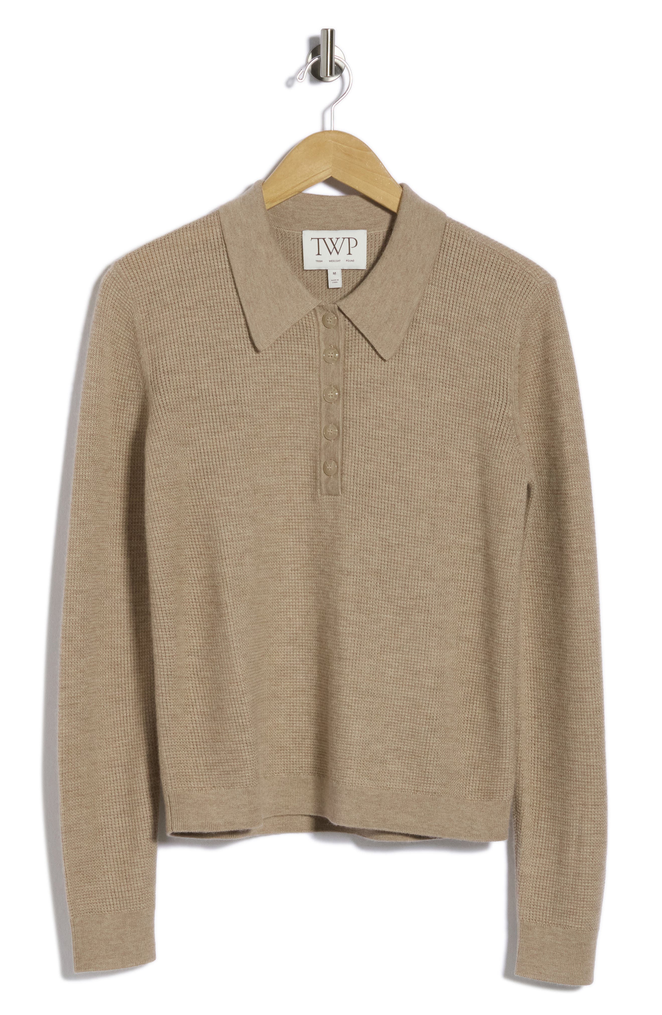 Jorden Thermal Cashmere Polo Sweater