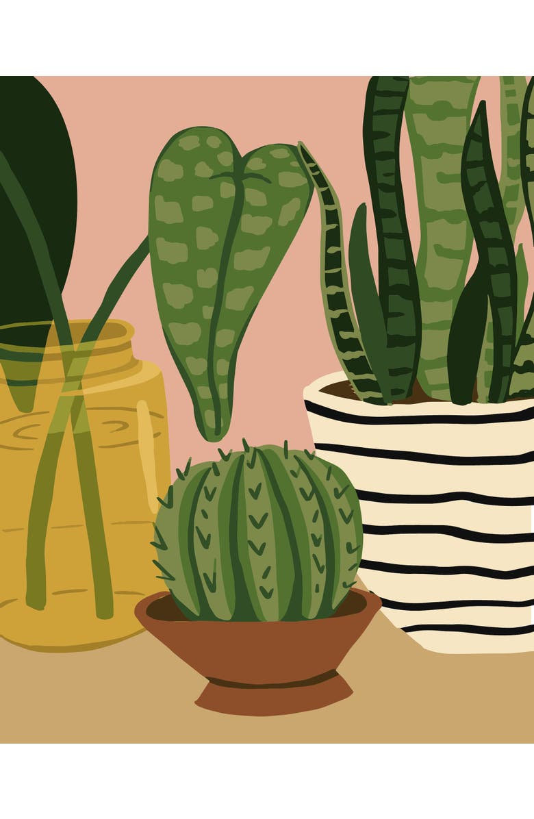 Pink Picasso Kits Keep Growing Paint by Numbers Kit, Alternate, color, Greens / Browns