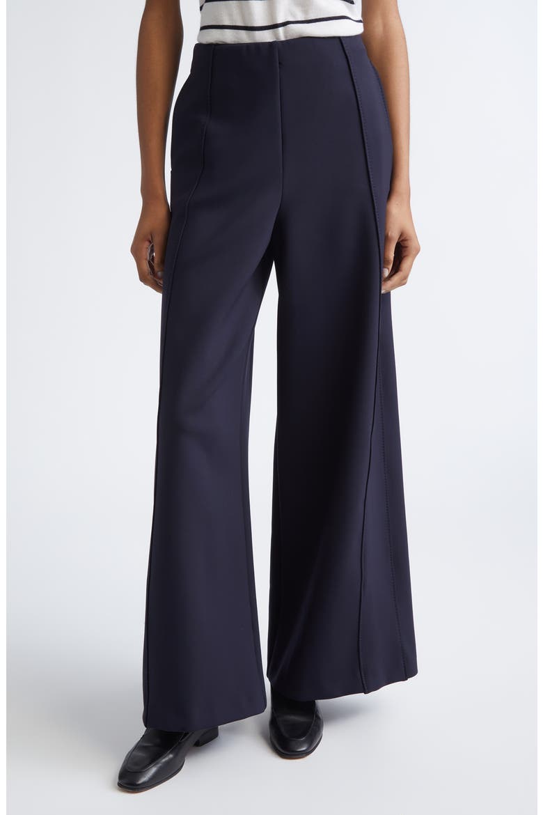 Jersey Wide Leg Pants, Main, color, ULTRAMARINE