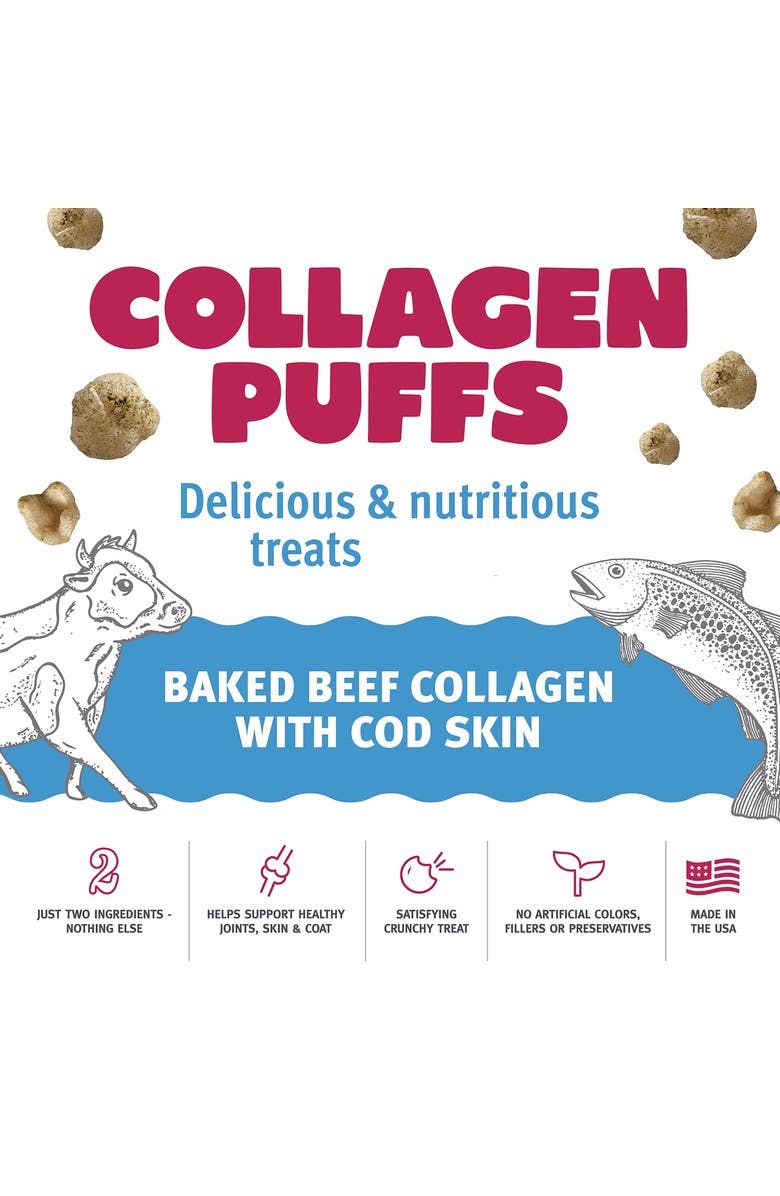 ICELANDIC+ Collagen Puffs Baked Beef Collagen With Cod Skin .5oz Bag, Alternate, color, Multicolored