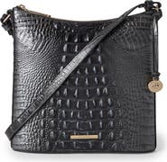 Brahmin Katie Croc Embossed Leather Crossbody Bag