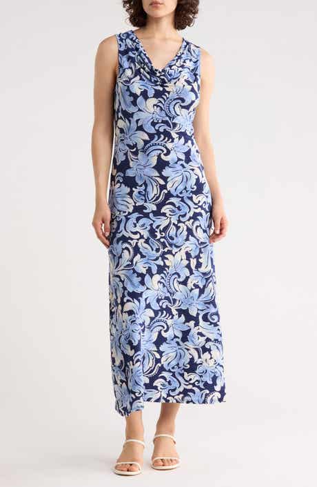 WEST K Sleeveless Cowl Neck Midi Dress