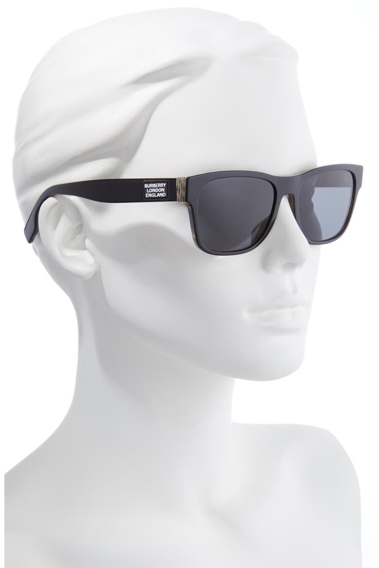 57mm Sunglasses, Alternate, color, BLACK/ GREY