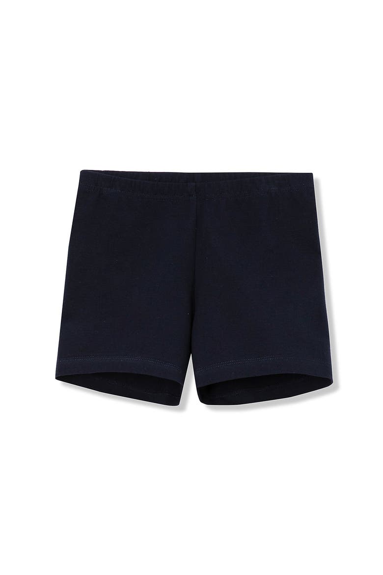 Girls Plus Tough Cotton Cartwheel Shorts, Main, color, Classic Navy