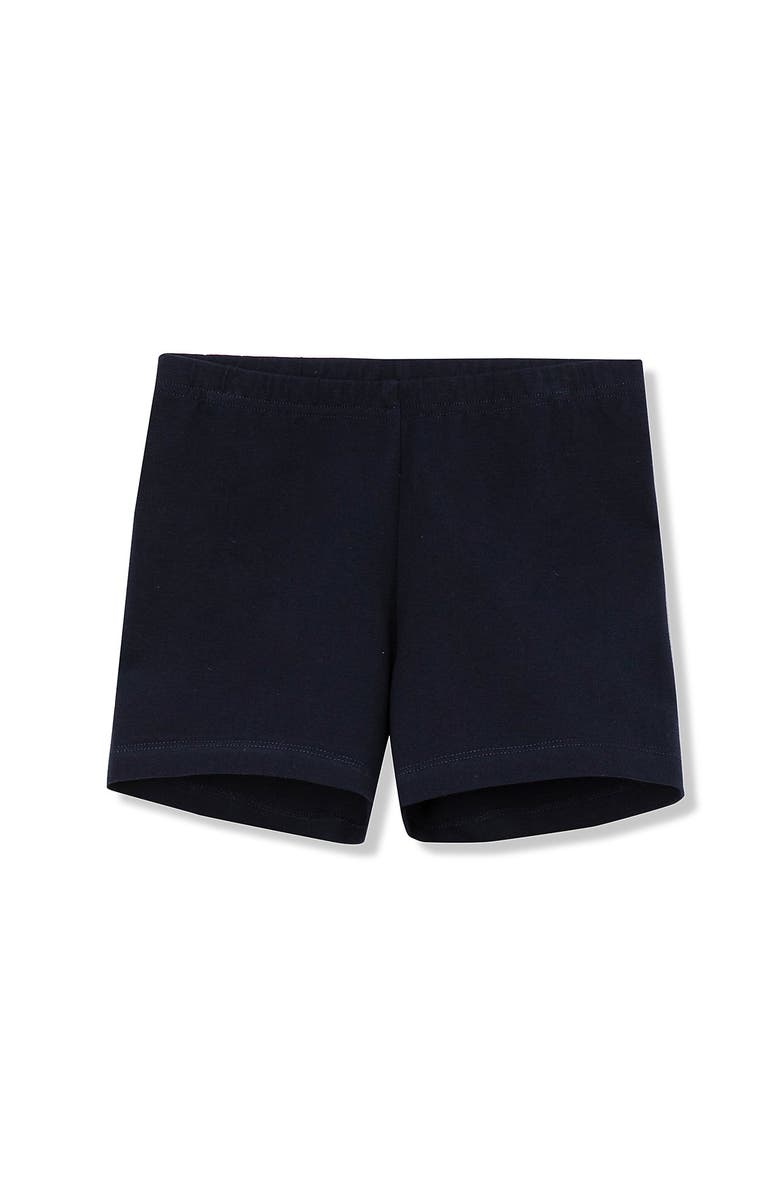 Lands' End Girls Plus Tough Cotton Cartwheel Shorts, Main, color, Classic Navy