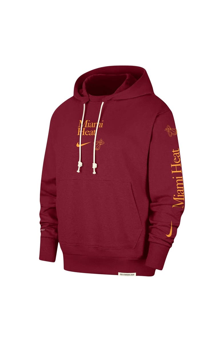 Nike Men's Nike Red Miami Heat Authentic Performance Pullover Hoodie, Alternate, color, Red