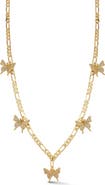 SPHERA MILANO Cubic Zirconia Butterfly Necklace