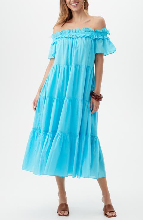 Cattleya 2 Tiered Off-the-Shoulder Dress