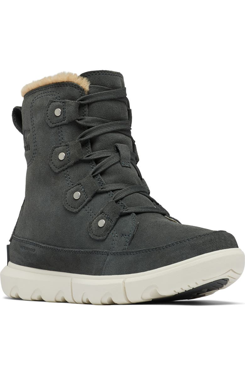 SOREL Explorer Next Joan Waterproof Boot, Main, color, Grill/ Fawn / White