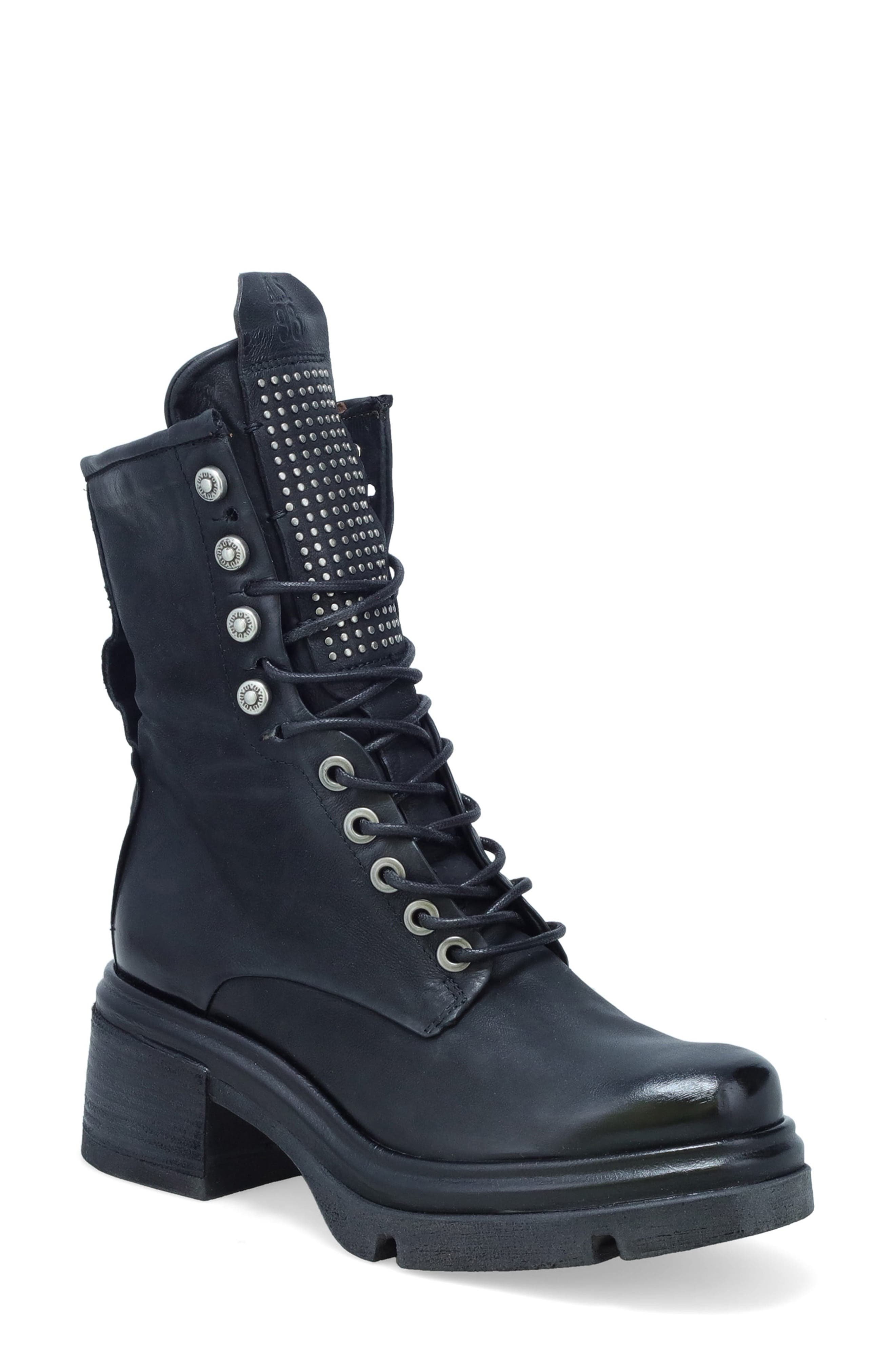 A.S.98 Emper Combat Boot, Main, color, Black