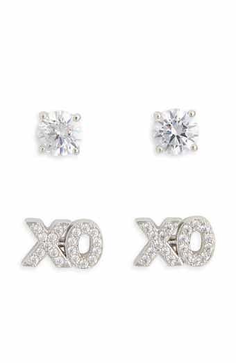Nadri Heart Breaker Pavé Stud Earrings Set