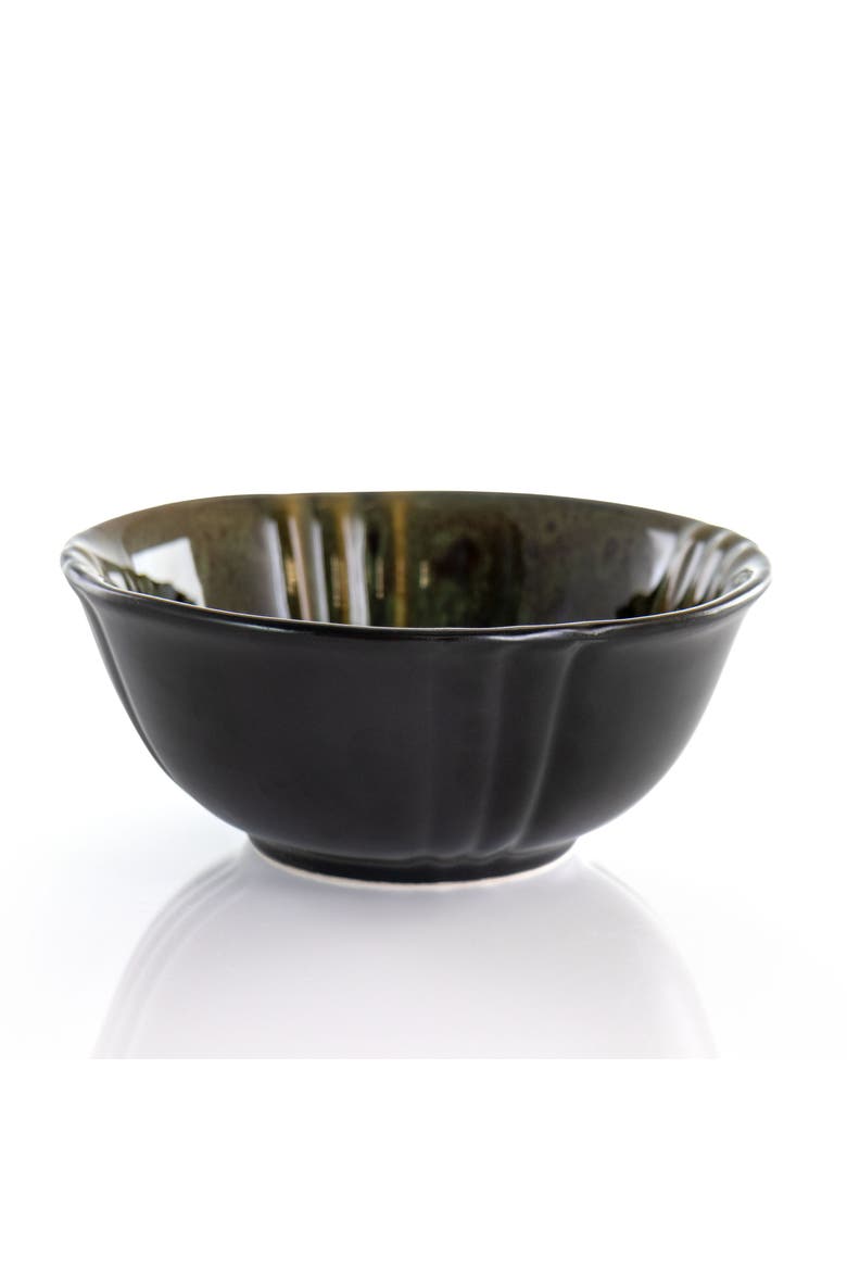 Jade Waves 16 Piece Stoneware Dinnerware Set, Alternate, color, Green