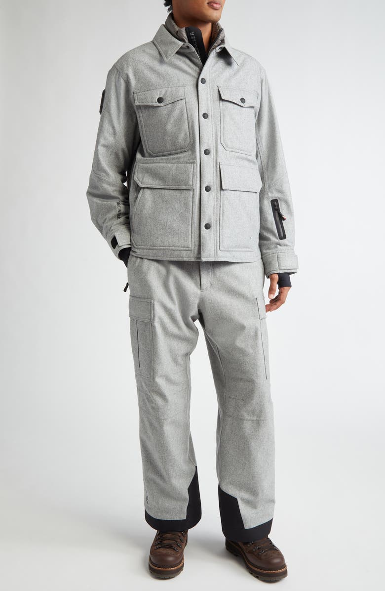 Moncler Grenoble Cargo Ski Trousers, Alternate, color, Grey