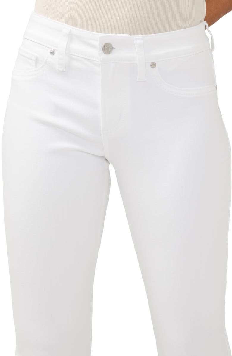 Silver Jeans Co. Suki Curvy Mid Rise Kick Flare Jeans, Alternate, color, White