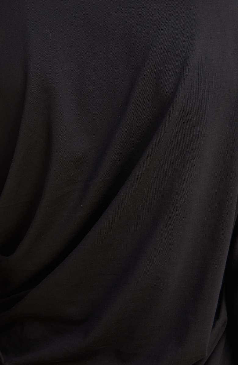 Dries Van Noten Helfar Draped Jersey Top, Alternate, color, 