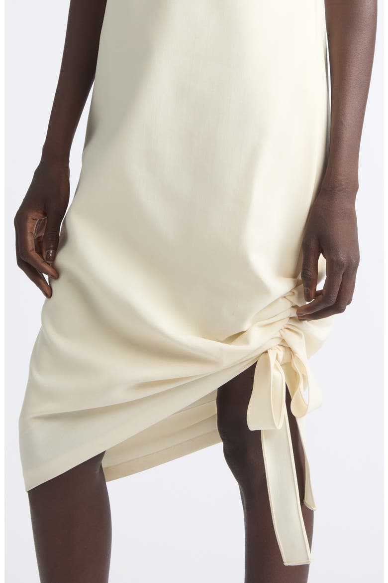 Asymmetrical Boatneck Sheath Dress, Alternate, color, IVORY
