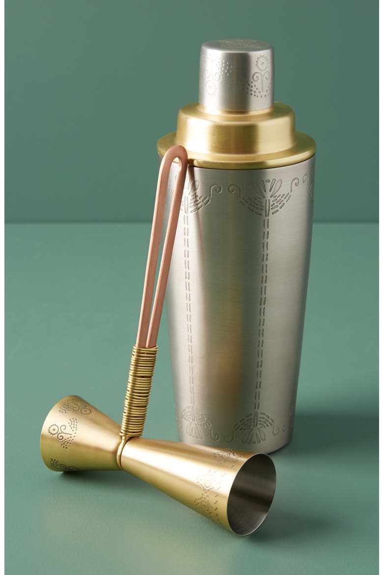 Anthropologie Luna Cocktail Jigger, Alternate, color, SILVER