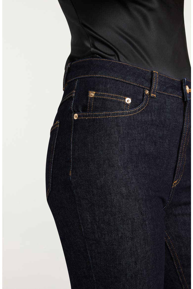 Stevie Crop Flare Jeans, Alternate, color, INDIGO NOIR