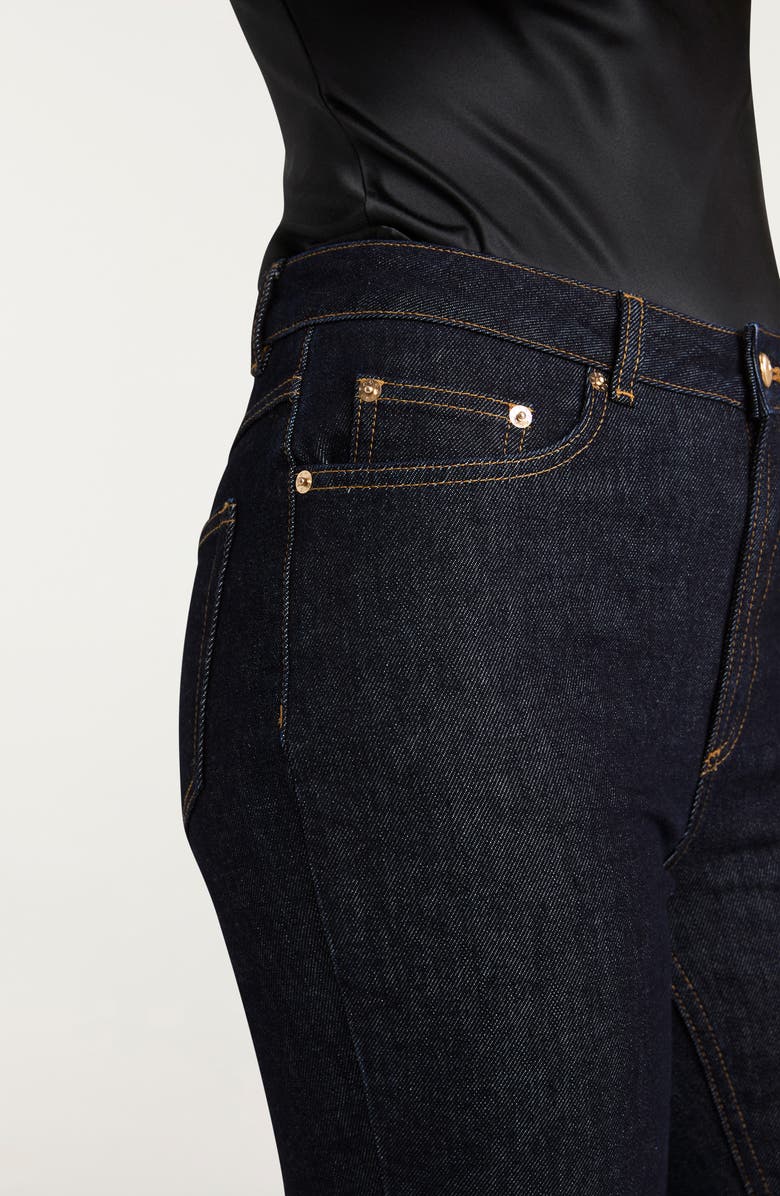 Cinq à Sept Stevie Crop Flare Jeans, Alternate, color, Indigo Noir