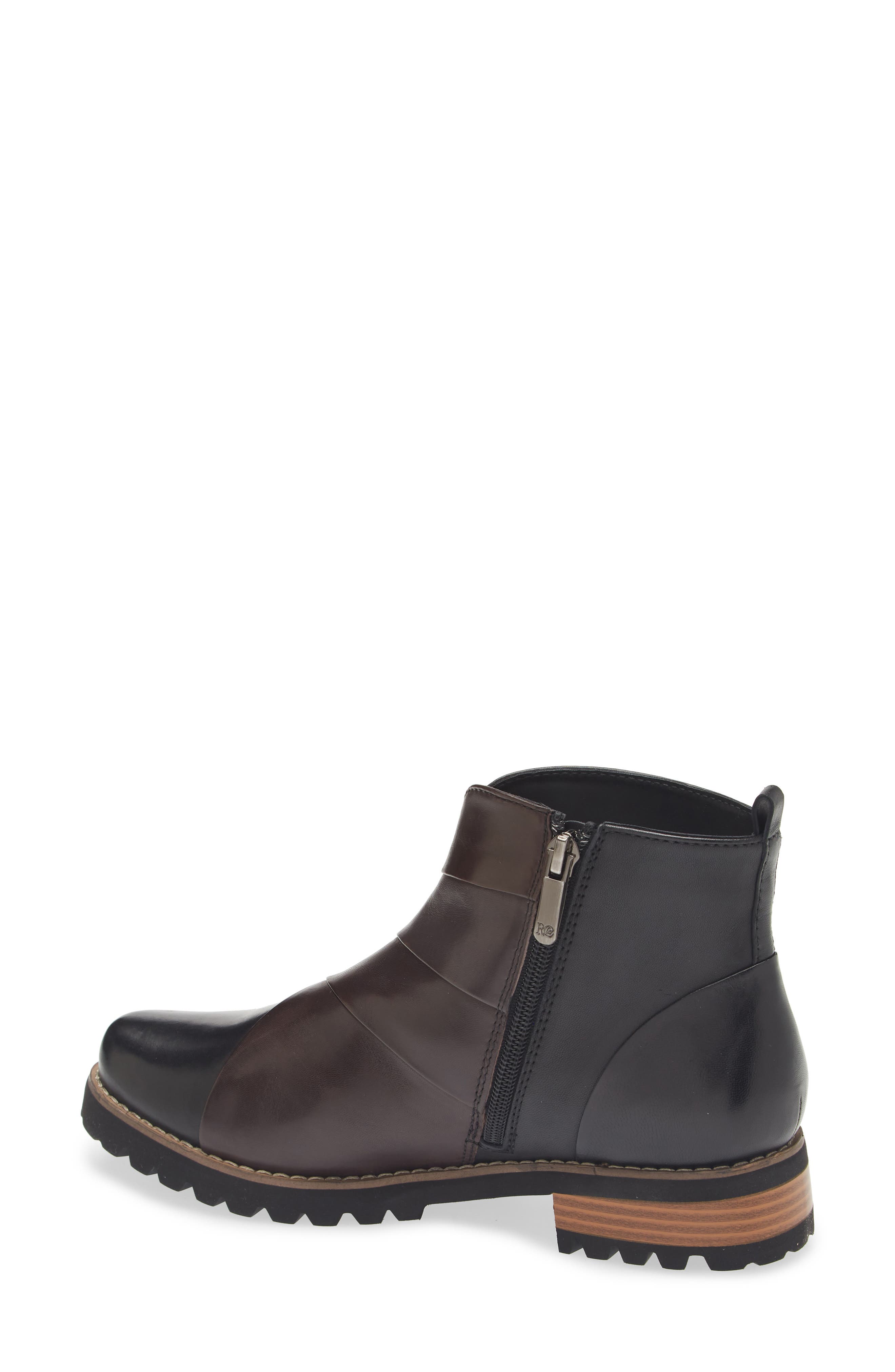 Regarde Le Ciel Layla Lug Sole Bootie, Alternate, color, Black/ Muddy