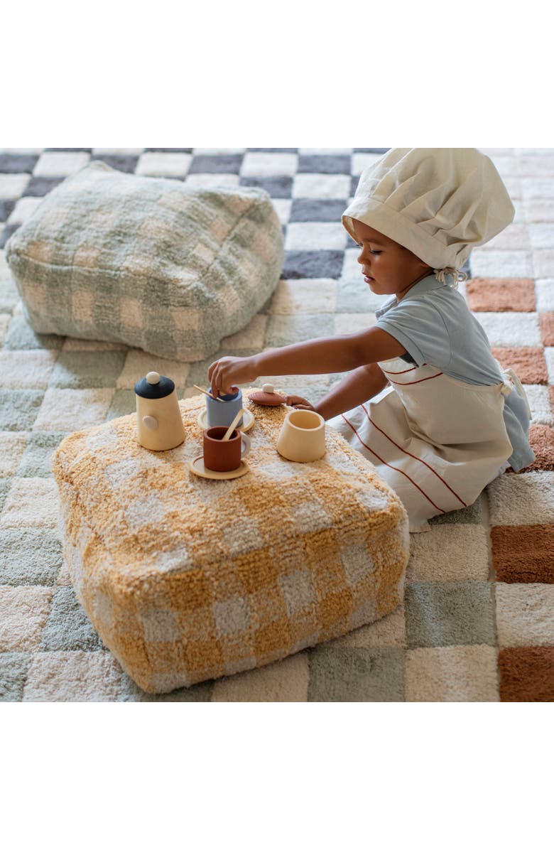 Lorena Canals Pouf Vichy, Alternate, color, Natural, Light Honey