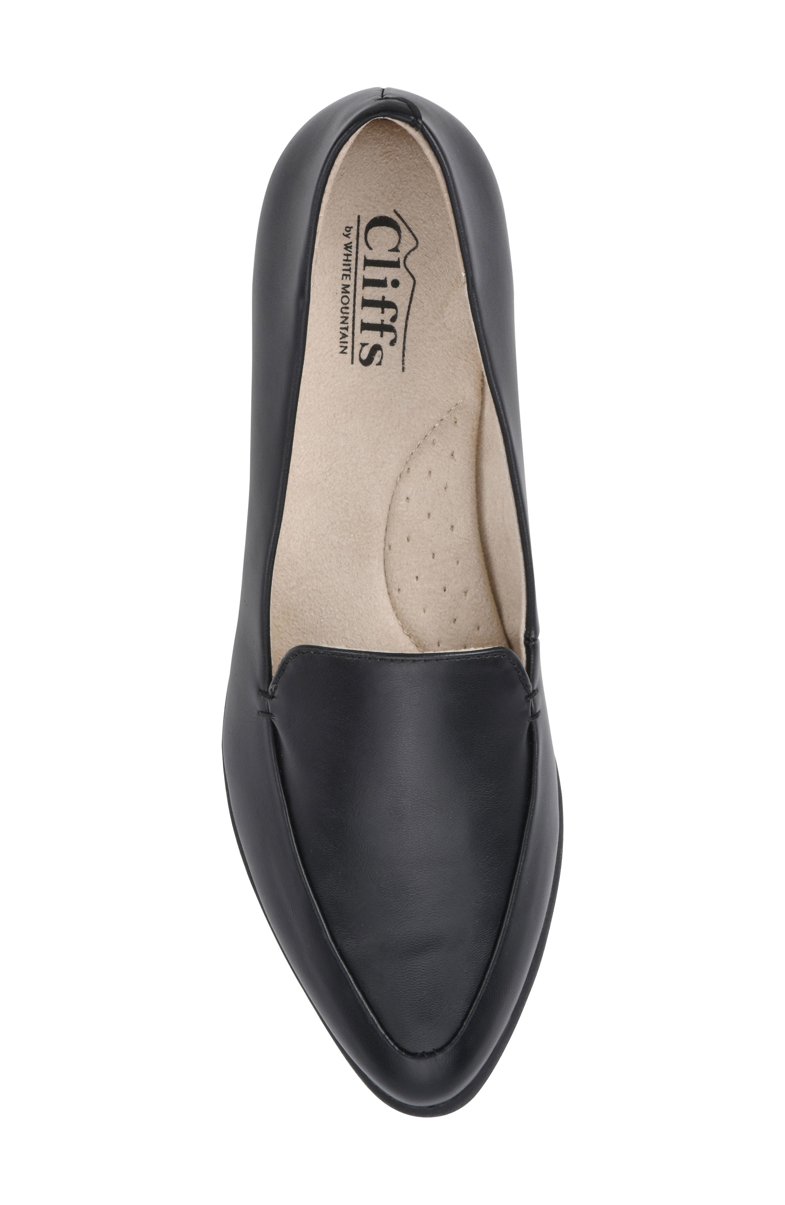 Mint Pointed Toe Loafer, Alternate, color, BLACK/ SMOOTH
