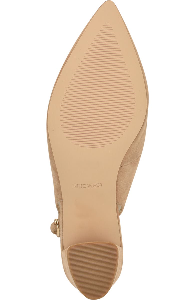 Nine West Kamsee Slingback Pointed Toe Pump, Alternate, color, Light Natural