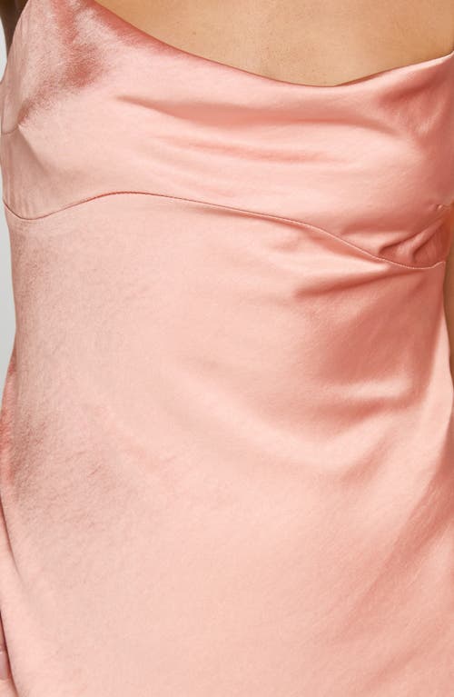 Princess Polly Fiery Feelings Satin Minidress In Pink