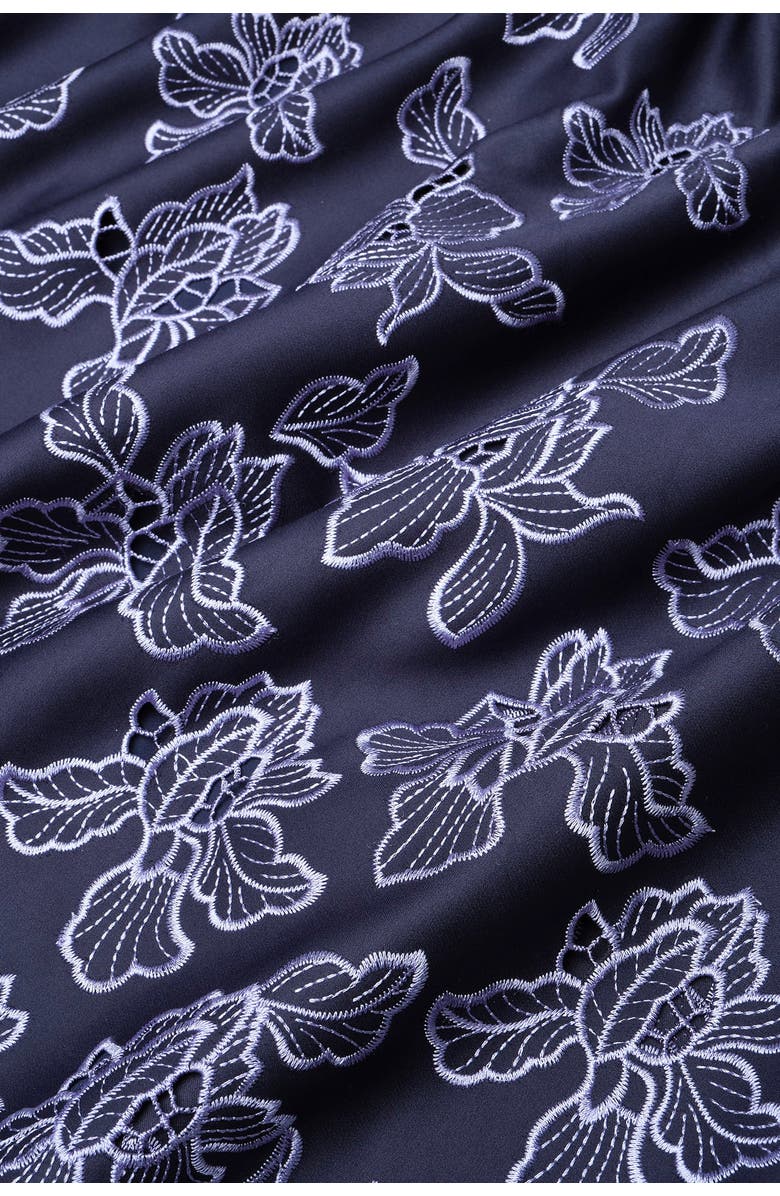 Theia Merisel Sleeveless Shirt Dress, Alternate, color, Navy / Deep Periwinkle