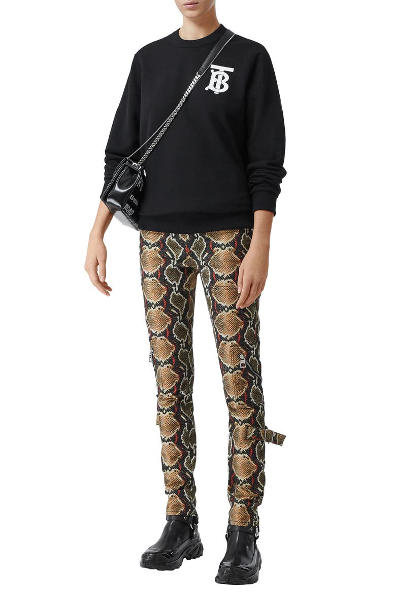 Burberry Dryden TB Monogram Sweatshirt, Alternate, color, 