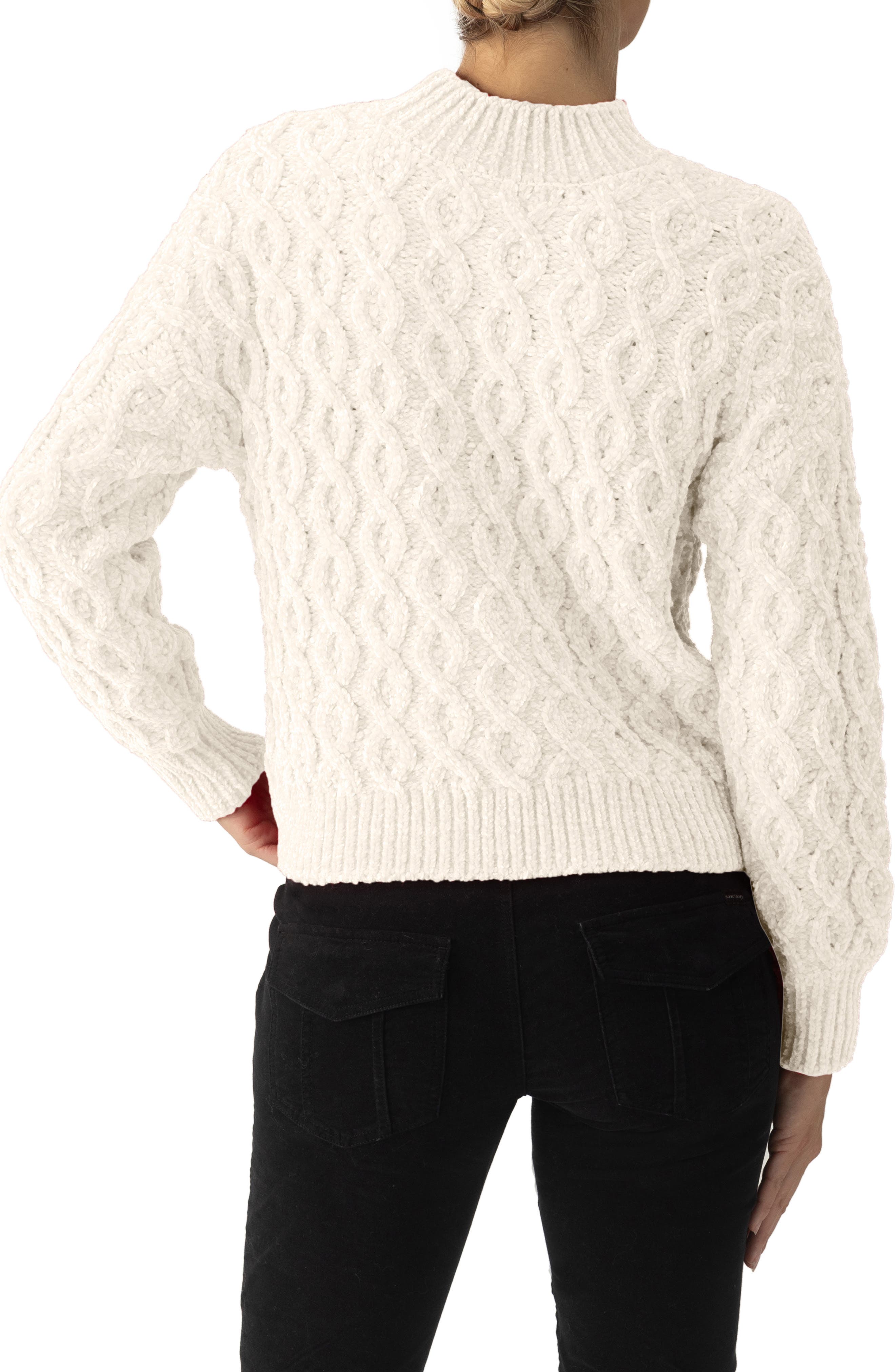 Sanctuary Cable Stitch Chenille Sweater (Women) | Nordstromrack
