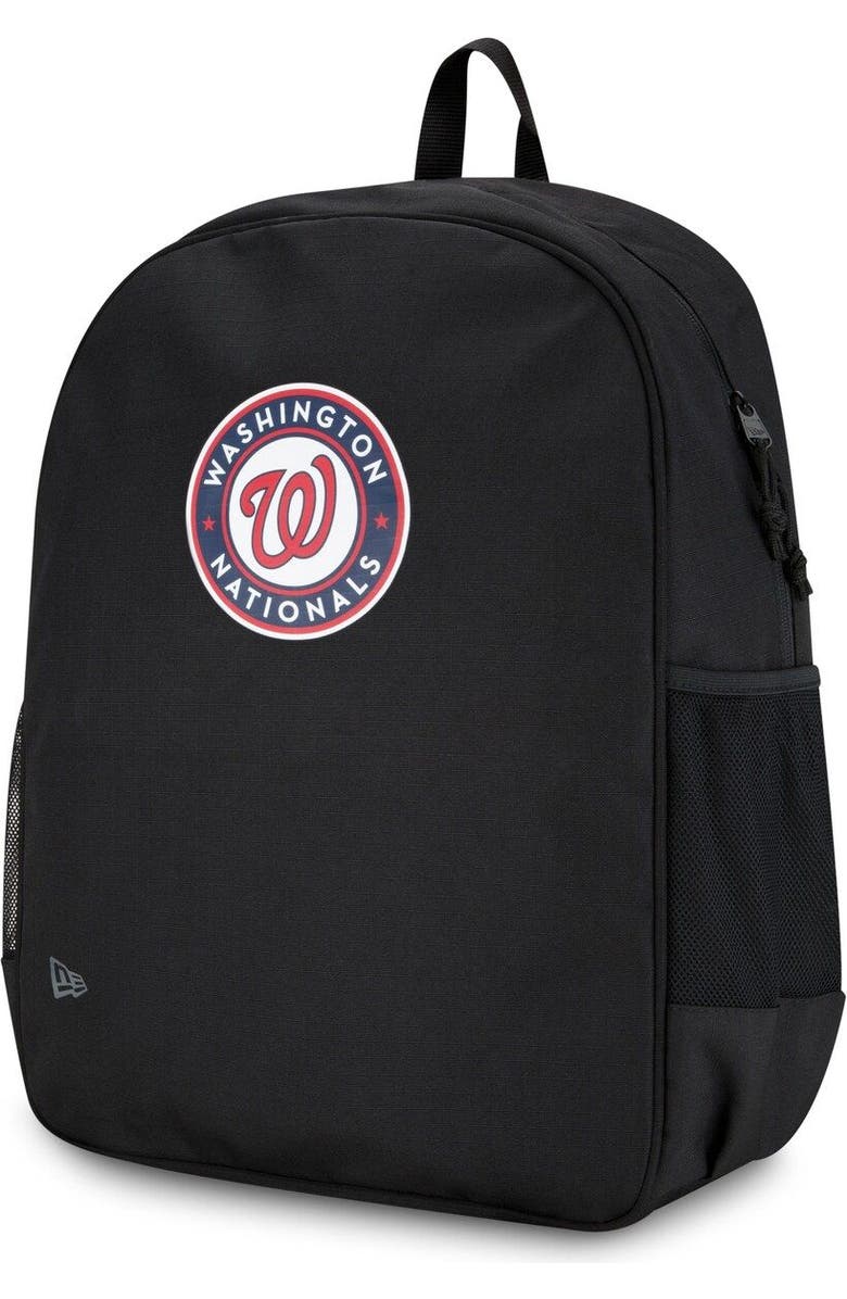 New Era Washington Nationals Trend Backpack, Main, color, Black
