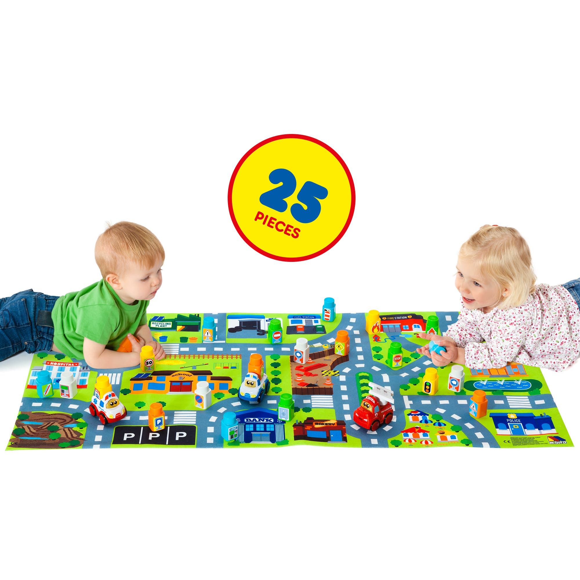 Molto Y Cia Playmat Block Set With 3 Cars | Nordstrom