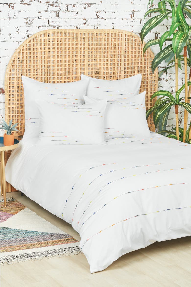 Raina King Duvet Cover, Alternate, color, White